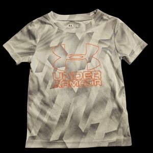 Under Armour Shirt HeatGear UA Tee T-Shirt White Gray Grey Toddler Size 2T NEW
